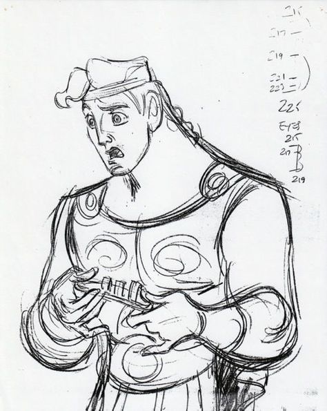 Hercules Sketch, Couple Animation, Disney's Hercules, Hercules 1997, Character Design Disney, Animation Anime, Disney Hercules, Disney Blog, Animation Sketches