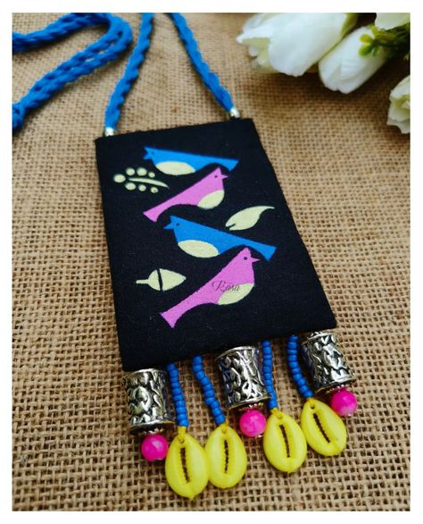 •|| CHITRA || চিত্র ||• 6️⃣ Hand-painted Neckpiece 🎨🖌️ Colour Customisable! DM for details 🩷 . . . . . . . . . . . . . [handcrafted, handmade jewelry, hand painted, big size pendant, big size necklace, customised necklace, handcrafted, handmade with love, handmade gifts, neckpiece, fabric jewellery, sustainable fashion summer collection, daily wear earrings, hand-painted jewelry, hand-painted necklace, necklace lover, diy necklace, necklace collection, handmade necklace, statement necklace, ... Statement Necklace Diy, Jewellery Minimal, Daily Wear Earrings, Trending Jewellery, Painted Necklace, Hand Painted Pendant, Hand Painted Necklace, Diy Fabric Jewellery, Bridal Braids