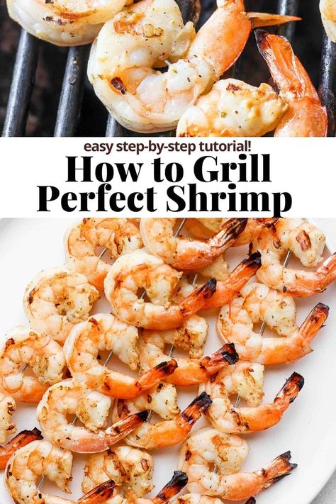 Shrimp Marinade Recipes, Best Grilled Shrimp, Grilled Shrimp Seasoning, Grilled Shrimp Marinade, Cooking Raw Shrimp, Best Grilled Shrimp Recipe, Precooked Shrimp Recipes, Grilled Jumbo Shrimp, Raw Shrimp Recipes