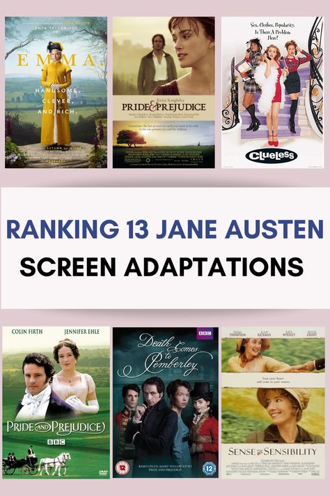 Jane Austen Adaptations, Reading Facts, Jennifer Ehle, Jane Austen Movies, Jane Austin, Jane Austen Books, Blog Inspiration, Book Blogger, Movie Lover