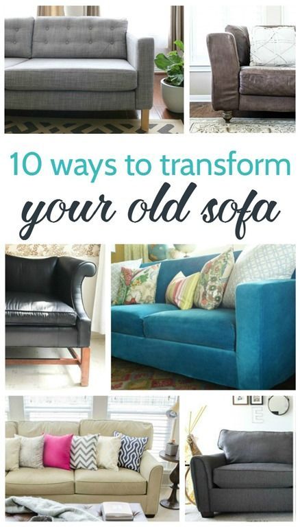 10 ways to transform your old sofa Couch Makeover, Sofa Makeover, Farmhouse Side Table, Old Sofa, Diy Couch, Inexpensive Home Decor, Funky Home Decor, Beautiful Sofas, Diy Sofa