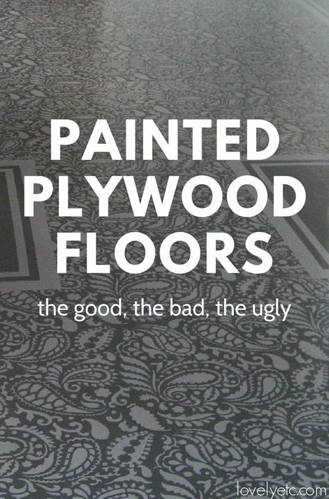 Paint Wood Floors Ideas, Painted Kitchen Floors, Painting Laminate Floors, Plywood Flooring Diy, Stenciled Concrete Floor, Painting Plywood, Diy Floors, Painted Plywood Floors, Diy Painted Floors