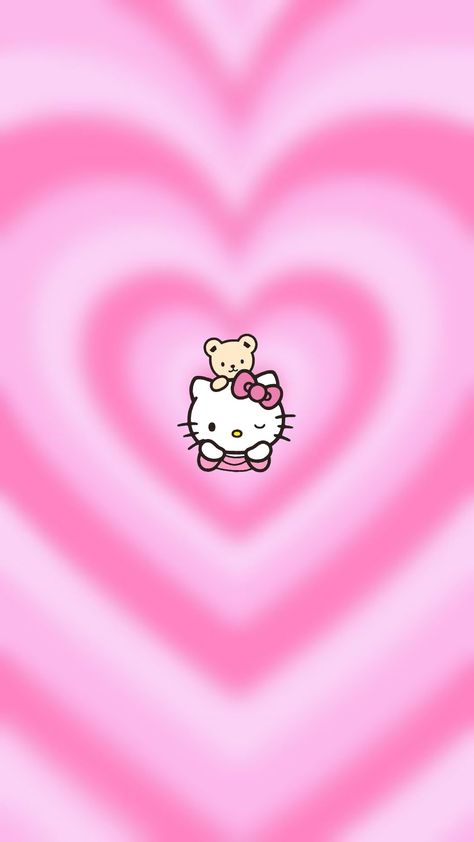 Pink 2000s Aesthetic Wallpaper, Hello Kitty Lockscreen, Hello Kitty Aesthetic Pfp, 2000s Aesthetic Wallpaper, Widget Pink, Pink Characters, Pink Hello Kitty Wallpaper Iphone, Hello Kitty Room Decor, Pretty Wallpaper Ipad