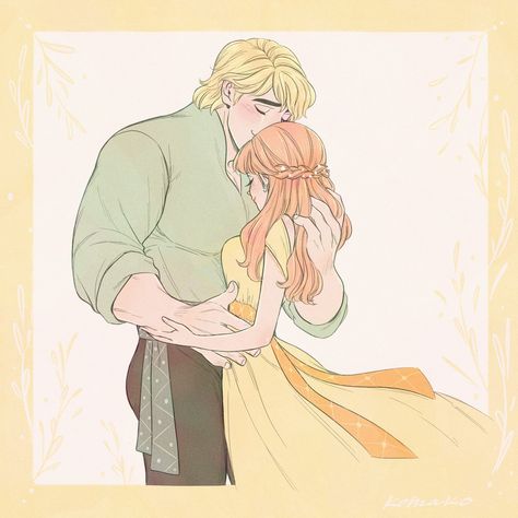 Frozen Anna And Kristoff, Anna And Kristoff, Frozen Fan Art, Disney Version, Frozen Disney Movie, Ab Workouts, Ab Workout, Disney Couples, Princess Art