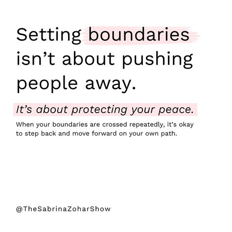 Setting boundaries isn’t about pushing people away, it’s about protecting your peace. It’s ok to walk away from people who blatantly don’t respect the boundaries you communicate to them. #boundaries #datingadvice #moveon Respect My Boundaries Quotes, Set Boundaries Quotes, Protecting Your Peace, Crossing Boundaries, Boundaries Quotes, Setting Boundaries, Dating Advice, True Words, Its Okay