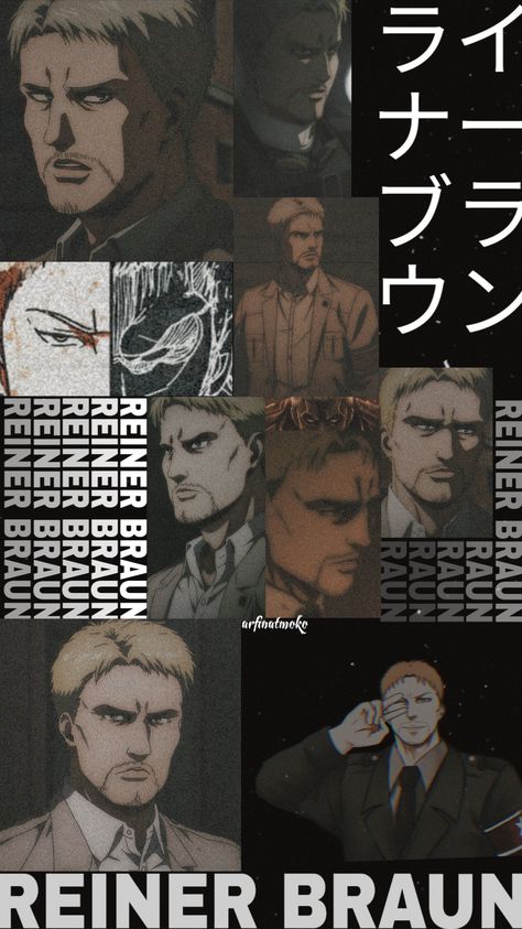 Reiner Wallpaper Aesthetic, Reiner Braun Aesthetic, Reiner Wallpaper, Reiner Braun Wallpaper, Rainer Braun, Erwin Attack On Titan, Aot Wallpaper, Reiner Braun, Aot Anime