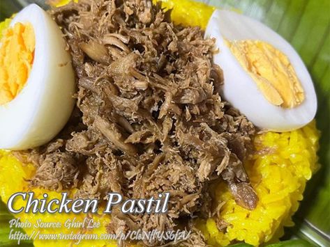 Chicken Pastil Recipe Chicken Pastil Recipe Filipino, Chicken Pastel Recipe Filipino, Chicken Recipes Pinoy, Filipino Chicken Recipes, Chicken Pastel, Turmeric Rice, Pinoy Recipe, Philippines Recipes, Lion Quotes