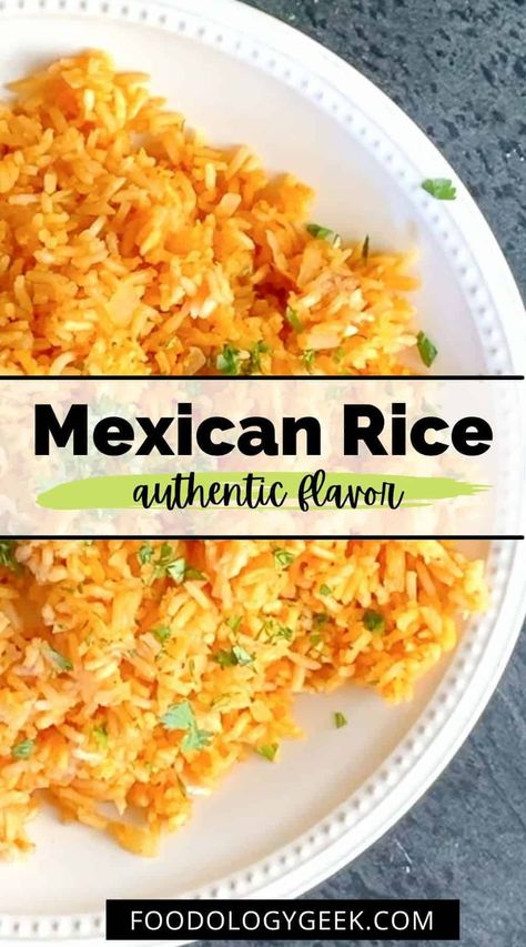 This is truly the best Mexican rice recipe out there. I've tried a bunch and always come back to this one. This delicious rice recipe is fluffy and the perfect side dish for enchiladas or your favorite tacos. It's even perfect to serve with Chile Verde. Best Mexican Rice Recipe, Side Dish For Enchiladas, The Best Mexican Rice, Best Mexican Rice, Restaurant Style Mexican Rice, Homemade Mexican Rice, Mexican Rice Recipe, Mexican Rice Easy, New Recipes For Dinner