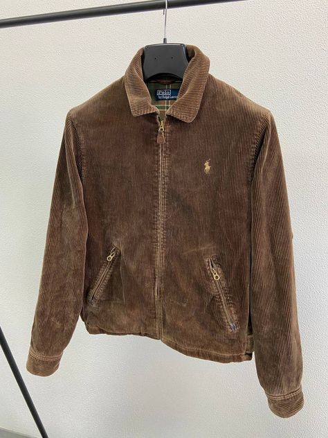 Ralph Lauren Vintage Polo Ralph Lauren Corduroy Harrington Jacket | Grailed Ralph Lauren Western Style Men, Ralph Lauren Vintage Jacket, Vintage Ralph Lauren Men, Ralph Lauren Harrington Jacket Outfit, Harrington Jacket Outfit, Thrift Jacket, Corduroy Clothing, Ralph Lauren Leather Jacket, Ralph Lauren Denim Jacket