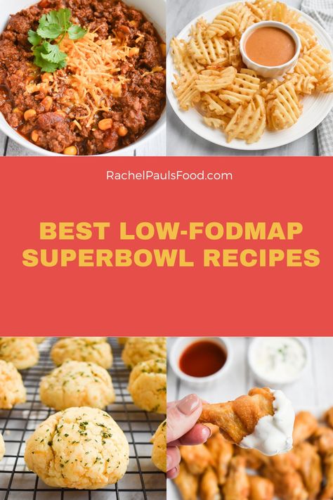 Low Fodmap Super Bowl Recipes, Low Fodmap Appetizer Recipes, Low Fodmap Football Food, Low Fodmap Superbowl Snacks, Low Fodmap Potluck Recipes, Low Fodmap Appetizers Parties, Low Fodmap Party Food, Low Fodmap Snack Recipes, Low Fodmap Sides