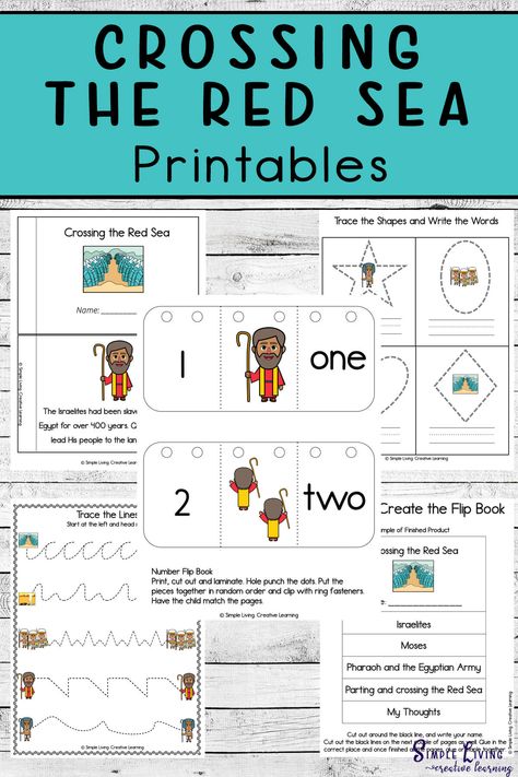 These Crossing the Red Sea Printables are aimed at children in kindergarten and preschool and includes over 100 pages of fun and learning. Valentine Math Worksheet, Parting Of The Red Sea, Crossing The Red Sea, Ten Plagues, Parting The Red Sea, Sea Activities, Math Valentines, Free Homeschool Printables, Ordinal Numbers