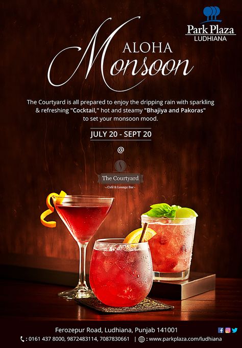 Restaurant Poster Design Ideas, Bar Social Media Design, Cocktail Ads, Cocktail Poster Design, Hotel Ads, Promo Flyer, Restaurant Poster, Happy Hour Cocktails, Dinner Restaurants