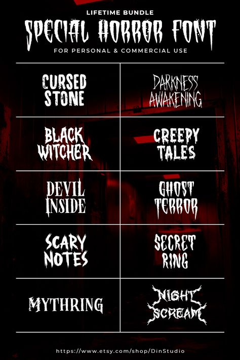 Canva Horror Font, Horror Title Ideas, Horror Design Ideas, Horror Lettering, Fonts For Edits, Horror Graphic Design, Mental Prison, Horror Logo, Font Horror