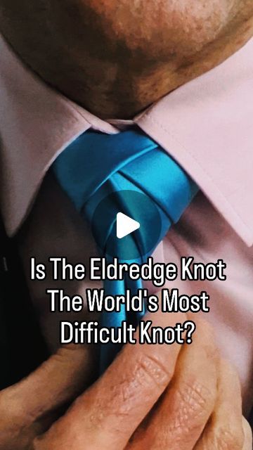 Jonathan Farley on Instagram: "The Eldredege Knot, some say the world's most complicated tie knot. Do you agree?
#howtotieatie #Eldredege #eldredgeknot" Tie Ties Tutorial, How To Tie A Tie, Different Tie Knots, Eldredge Knot, Cool Tie Knots, Cool Ties, Tie Knots, Knot, On Instagram