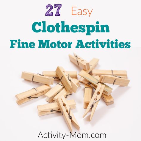 Clothes Pin Sensory Bin, Preschool Clothes Pin Activities, Clothes Pin Activity, Preschool Clothespin Activities, Toys For Fine Motor Skills, Activities To Build Fine Motor Skills, Clothespin Activities For Toddlers, Clothespin Activities Preschool, Building Fine Motor Skills