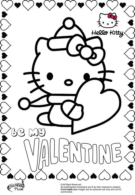 Valentine Coloring Sheets, Printable Valentines Coloring Pages, Hello Kitty Valentines, Hello Kitty Coloring Pages, Kitty Coloring Pages, Valentine Drawing, Hello Kitty Imagenes, Mothers Day Coloring Pages, Hello Kitty Colouring Pages