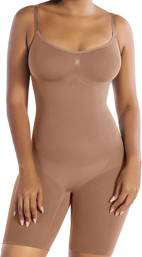 CURVEEZ Mid-Thigh Bodysuit Tummy Control Compression Shapewear for Women Seamless Full Body Shaper Full Body Shapewear, Compression Shapewear, Best Shapewear, Shapewear For Women, Full Body Shaper, Shapewear Dress, Waist Shapers, Women's Shapewear, Body Shaper