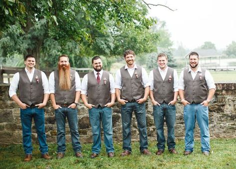 Hunting Themed Wedding, Hunt Is Over Wedding, Hunting Wedding Theme, Country Wedding Groomsmen, Shell Boutonniere, Hunting Wedding, Jackson Hole Wedding, Wyoming Weddings, Country Barn Weddings