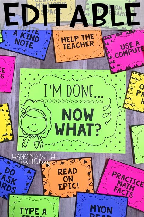 Help your fast finishers and early finishers answer the question of what to do next. These ideas are easy, quick, free, and editable so you can add what you want! Great for classroom management and anchor charts! What To Do When Im Finished Anchor Chart, Easy Crafts For 2nd Graders, Early Finishers 1st Grade, Early Finisher Activities 1st Grade, Early Finisher Anchor Chart, Math Early Finishers 3rd Grade, Fast Finisher Activities 2nd Grade, Early Finishers 3rd Grade, Fast Finishers Third Grade