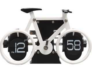 Bicycle Clock, Table Flip, Retro Bicycle, Room Display, Metallic Luster, Office Hotel, Study Rooms, Table Clock, Resin Material