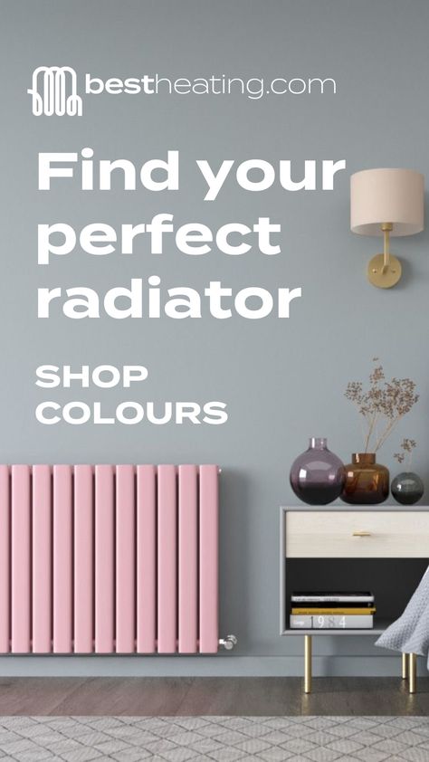 To create a bold and brave look with your home heating, add a pop of colour with one of the ultra-stylish models from the BestHeating coloured radiator collection. Our coloured radiators offer a beautiful balance of function and form, turning an everyday feature into an eye-catching home décor feature to showcase rather than disguise. Shop now. Coloured Radiators, Bedroom Radiators, Colourful Bedroom, Horizontal Radiators, Navy Walls, Electric Radiators, Column Radiators, Cast Iron Radiators, Dark Colours