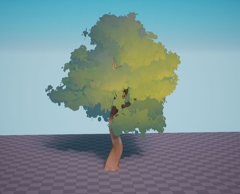 Stylized UE5-Powered Shader For Non-Photorealistic Trees Blender Stylized Shader, Stylized Tree 3d, 3d Stylized Environment, Stylized Foliage, Stylized Trees, Stylized Environment, Stylized Tree, Stylized 3d, Forest Games