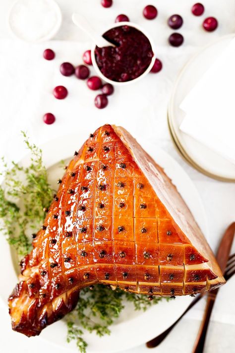 Marmalade and Mustard Glazed Ham for Christmas with Cranberry Sauce | Kids Eat by Shanai Cranberry Brie Tarts, Christmas Ham Glaze, Brie Tarts, Camembert Recipes, Roast Pumpkin Salad, Cranberry Brie, Honey Baked, Pumpkin Salad, Christmas Ham