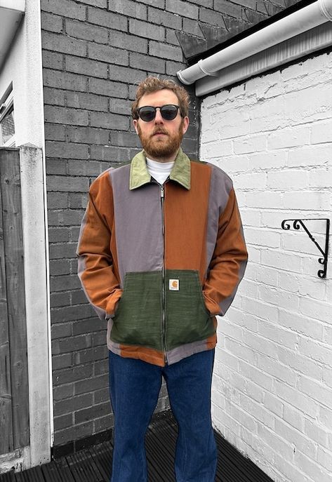 Buy & sell new, pre-owned & vintage fashion Polo Coat, Hooded Denim Jacket, Aviator Jackets, Vintage Burberry, Blazer Mid, Vintage Carhartt, Tweed Blazer, Check Shirt, Fleece Hoodie