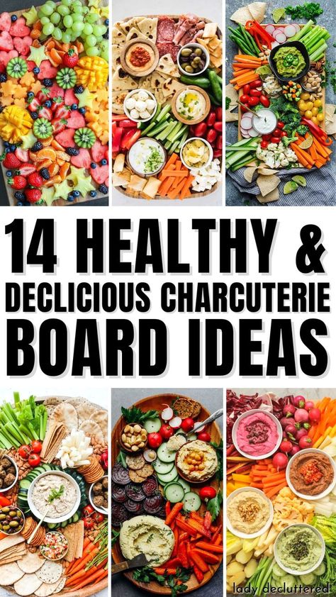 14 Healthy & Delicious Charcuterie Board Ideas Healthy Charcuterie, Fruit Boards, Charcuterie Lunch, Charcuterie Board Meats, Charcuterie Board Ideas, Charcuterie Inspiration, Charcuterie Cheese, Party Food Platters, Charcuterie And Cheese Board