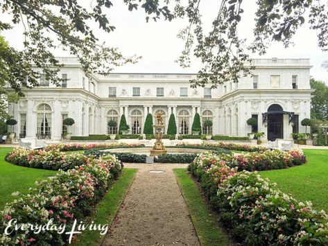 Vintage Mansion, Classical Facade, Newport Mansions, Rosecliff Mansion, Alabama Beaches, Double Staircase, Grand Homes, Mansions Homes, Love The Lord