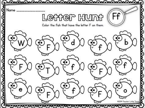 Alphabet Letter Hunt: Letter F Worksheet 741 Letter F Worksheets For Preschool, Letter F Worksheet, F Worksheet, Alphabet Letter Hunt, Letter F Craft, Letter Hunt, Hidden Letters, Alphabet Letter Worksheets, Letter Identification