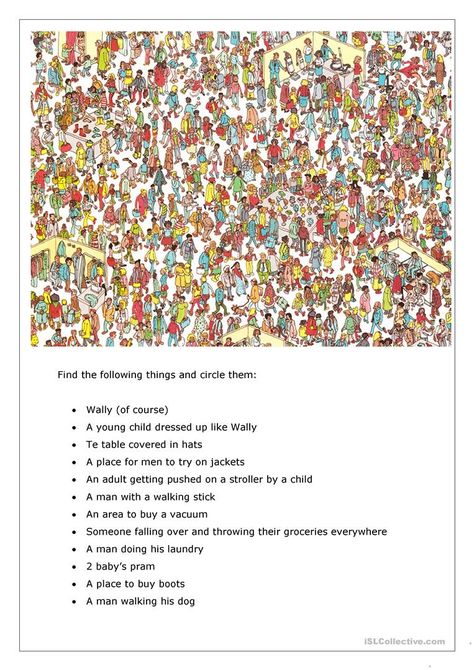 Where's Wally / focusing on a task - English ESL Worksheets for distance learning and physical classrooms Where's Waldo Printable, Where's Waldo Pictures, Things For Students, Ou Est Charlie, Ks2 Classroom, Someone Falling, Where's Wally, Leadership Workshop, Teaching 6th Grade