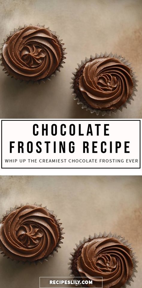 I can't wait to share this decadent chocolate frosting recipe with you! It’s rich, creamy, and perfect for topping your favorite cupcakes or cakes. Just whip it up and enjoy the chocolate goodness! Cake Icing Recipe Chocolate, Chocolate Coffee Icing Recipe, Cake Frosting Recipe Chocolate, How To Make Ganache Frosting, Diy Chocolate Frosting, Homemade Chocolate Frosting Easy, 3 Ingredient Chocolate Frosting, How To Make Chocolate Frosting, Chocolate Frosting Recipe Buttercream