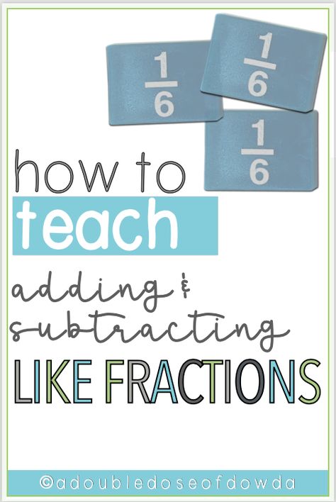 Looking for how to introduce and teach adding and subtracting fractions with like denominators? In this post, I talk about using manipulatives, pictures, number lines, and equations. In addition, I’m sharing how to differentiate instruction for students when they add and subtract fractions. #math #mathteacher #elementary #elementarymath #upperelementary #upperelementarymath #mathteacher #teachingtips #mathactivities #math #fractions Adding Fractions With Different Denominators, Adding And Subtracting Fractions With Unlike Denominators Anchor Chart, Common Denominator Activities, Subtracting Fractions Unlike Denominator, Adding And Subtracting Fractions With Unlike Denominators, Adding And Subtracting Fractions Anchor, Adding Fractions With Unlike Denominator, Adding Unlike Fractions, Fraction Addition And Subtraction