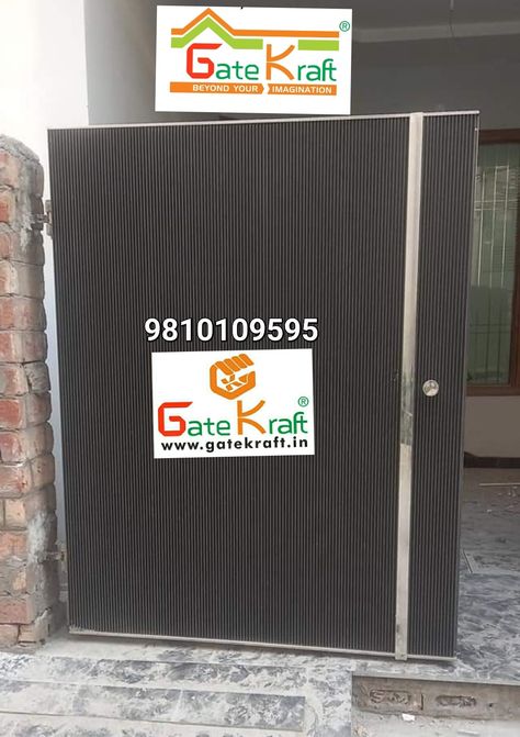 Aluminium Main Gate Design, Aluminium Profile Gates, Gate Designs Modern, Steel Door Design, Laser Cut Panels, Door Design Images, Aluminium Profile, Main Gate Design, Door Design Modern