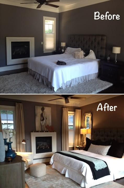 Bedroom Makeover Ideas, House Makeovers, Living Room Trends, Bedroom Renovation, Makeover Ideas, Remodel Bedroom, Master Bedrooms Decor, Bedroom Styles, My New Room