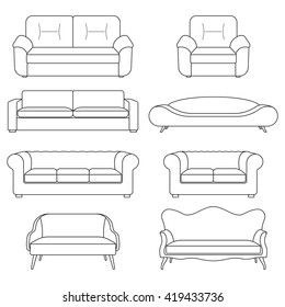 Sofa Drawing, Furniture Design Sketches, Luxury Furniture Design, Fabric Display, Retro Sofa, Modern Couch, Vintage Sofa, Vintage Fonts, Design Styles