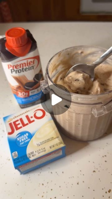 KETO•NURSE•PAULA | Easy recipes•budget friendly•low carb on Instagram: "Oreo Cheesecake Protein Ice Cream

If you’re looking for a delicious treat to satisfy your sweet tooth, I highly recommend giving this Oreo cheesecake ice cream a try. It’s the perfect dessert for any occasion and will leave you craving more. Trust me, you won’t be disappointed! 🤤❤️

#oreo #cheesecake #icrecream #dessert #sweettooth #treat #treatyourself #protein #proteinshake" Low Carb Oreo Dessert, Premier Shake Ice Cream, Cheesecake Protein Ice Cream, Ninja Creami With Premier Protein, Ice Cream With Premier Protein, Protein Shake Ice Cream Ninja Creami, Premier Protein Cookies And Cream Recipe, Premier Protein Cheesecake Pudding, Premier Protein Desserts