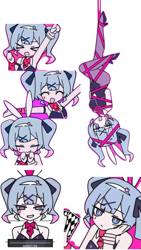 Miku Hatsune Chibi, Azumanga Daioh, Miku Hatsune Vocaloid, Vocaloid Characters, Anime Maid, Dancing Gif, Rabbit Hole, Drawing Base, Drawing Reference Poses