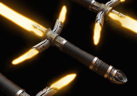 Lightsaber Spear, Cross Guard Lightsaber, Lightsaber Blueprint, Orange Lightsaber, Starkiller Lightsaber, Ancient Lightsaber, Lightsaber Designs, Lightsaber Hilts, Jedi Code