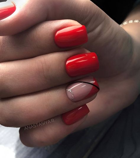 30 Red Nail Designs That Are The Epitome Of Feminine Beauty - 246 Short Red Nail Designs Classy, Red Gel Nails Designs Short, Red Gel Nails Ideas, Red Gel Nails Short, Short Red Nails Ideas, Short Nail Designs Red, Short Red Nails Design, Red Nails Trendy, Red Manicure Ideas