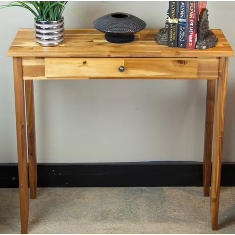 Winston Porter Kabamba 32" Solid Wood Console Table & Reviews | Wayfair.ca Plywood Coffee Table, Console Table With Drawers, Laminate Doors, Table Color, Coffee Table Wayfair, Wood Console Table, Wood Console, Furniture Assembly, Furniture Removal