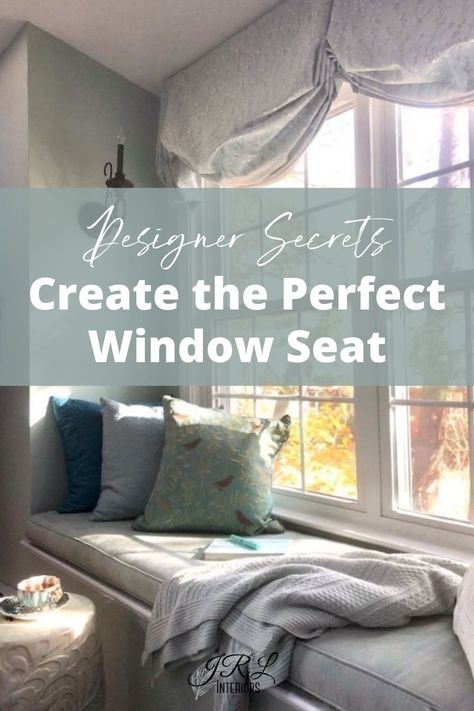 Create the Perfect Window Seat Window Seat Curtains & Drapes, Bay Window Seat Ideas Living Room, Comfortable Window Seat, Small Window Bench Seat, Cute Window Seat Ideas, Window Seat Design Living Rooms, Window Seat Design Bedrooms, Small Window Seat Ideas, Window Seats Ideas