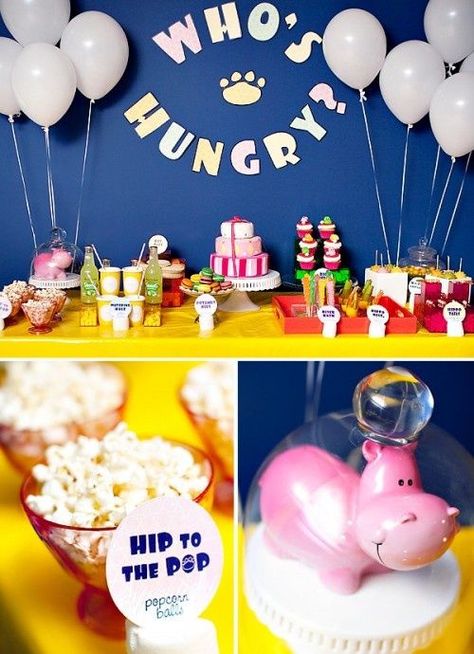 Hippo Birthday Party, Zoo Animal Birthday Party, Hippo Birthday, Animal Themed Birthday Party, Animal Themes, Zoo Birthday, Hungry Hippos, Party Hostess, Animal Birthday Party