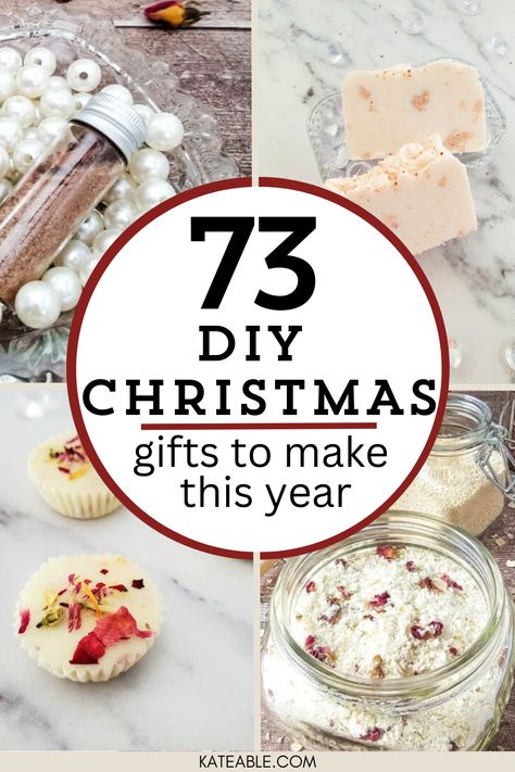 Need a long list of DIY Christmas gifts? Here are TONS of diy gifts to make for anyone in your family. Diy Xmas Presents Homemade Gifts, Christmas Presents Diy For Family Xmas Gift Ideas, Winter Giveaway Ideas, Diy Useful Christmas Gifts, Diy Gifts For Niece, Low Cost Diy Christmas Gifts, Diy Christmas Gifts For Ladies, Diy Friend Gifts Christmas, Easy Friend Christmas Gifts