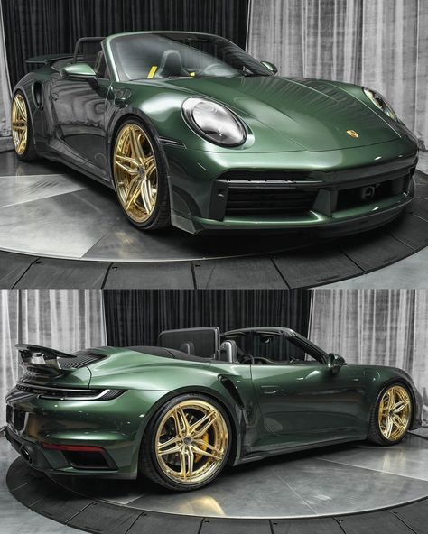 Oak Green Metallic Porsche, Porsche 922, Porsche Green, Porsche Convertible, Green Porsche, Porsche Turbo S, Porsche Girl, Porsche Gts, Porsche Colors