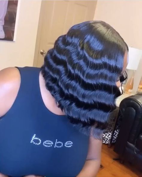 Hairstyles For School Wavy Hair, Quickweave Hairstyles, Laid Hairstyles, Kylie Pregnant, Black Girls Hairstyles Weave, Cute Bob Hairstyles, Sew In Hairstyles, Crimped Hair, Curly Bob Wigs