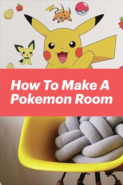 Pokemon Pikachu Wall Sticker kids room bedroom decoration Pokemon Bedroom Kid Rooms, Pokémon Bedroom Ideas, Pokemon Room Ideas Kids, Pokemon Bedroom Ideas, Pokemon Wall Stickers, Pokemon Nursery, Decorating Kids Room, Pokemon Decal, Pokemon Bedroom