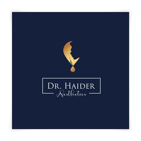 DR. HAIDER - Logo Design -  He is a doctor who is offering beauty treatments including Botox and dermal fillers. . . #logodesign #logo #logoinspiration #doctorlogo #beautylogo #illustrator #logooftheday #dermal #goldlogo #manlogo #newlogo #2020 Botox Branding, Doctor Logos, Design Board, Man Logo, Dermal Fillers, Beauty Logo, A Doctor, Gold Logo, Beauty Treatments