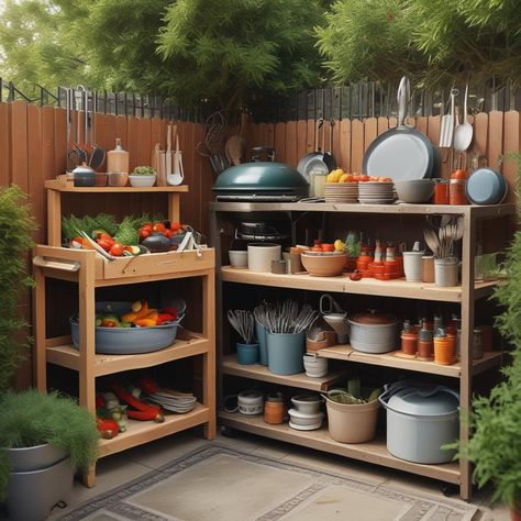 🔥🌿 Outdoor grill setup! Includes storage shelves, metal workspace, grilling tools, stacked plates & bowls, fresh veggies on the grill. Perfect for backyard BBQs! 🍽️🥗🍅🌽🍆🌶️👩‍🍳🧑‍🌾
#odastudioAI #odaAIstudio #odastudio
#outdoorkitchen #patiodesign #grillingstation #outdoorcooking #patioideas #backyardkitchen #alfrescodining #outdoorentertaining #outdoorkitchenideas #bbqarea

odastudioai
Oda AI studio Veggies On The Grill, Stacked Plates, Shelves Metal, Backyard Kitchen, Bbq Area, Grilling Tools, On The Grill, Whimsical Decor, Backyard Bbq